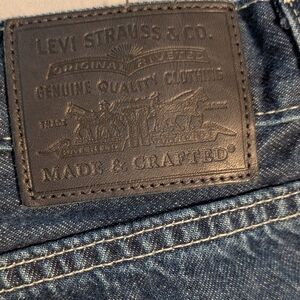 LEVI'S Made & Crafted Full Flare Dark Blue Jeans